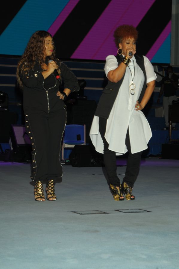 Erica & Tina Campbell Perform At The 10th Annual Spirit Of Praise
