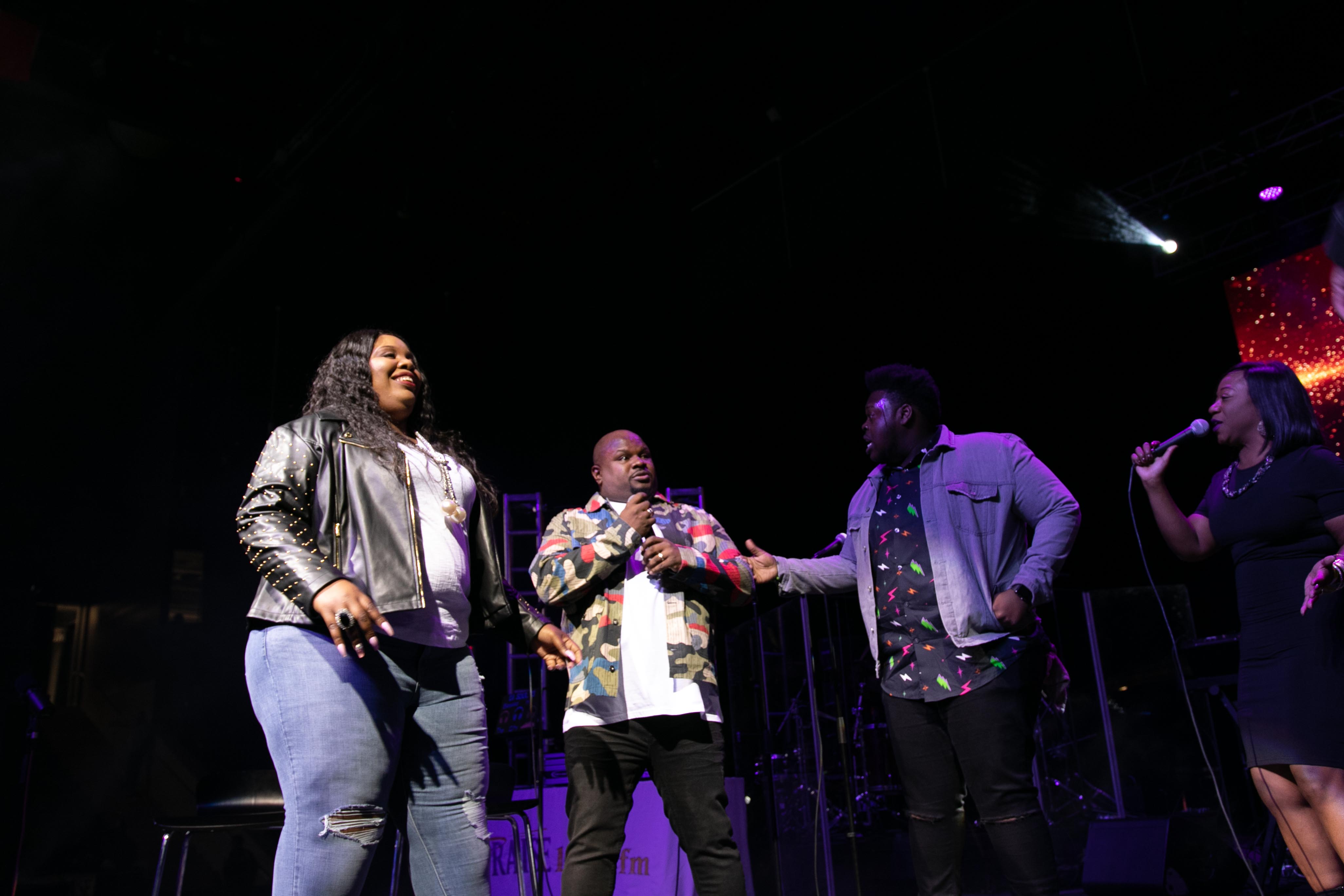 Tiffany Andrews, Melvin Crispell III & Josh Copeland At the 12th Annual Spirit Of Praise Celebration