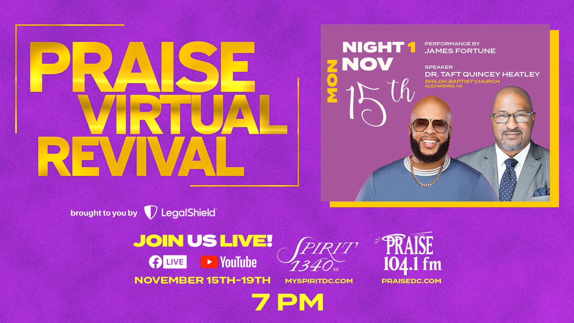 Praise Virtual Fall Revival - Monday