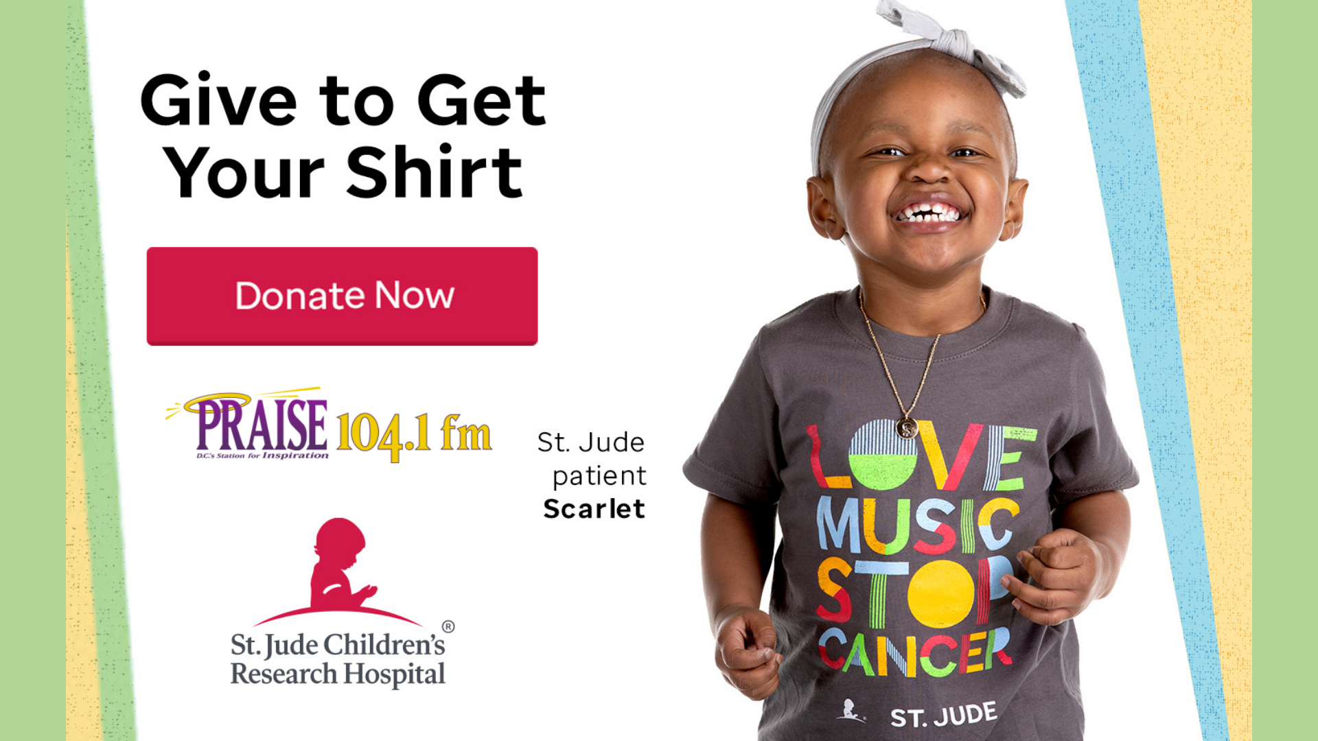 Praise 104.1 St. Jude Radiothon Graphics