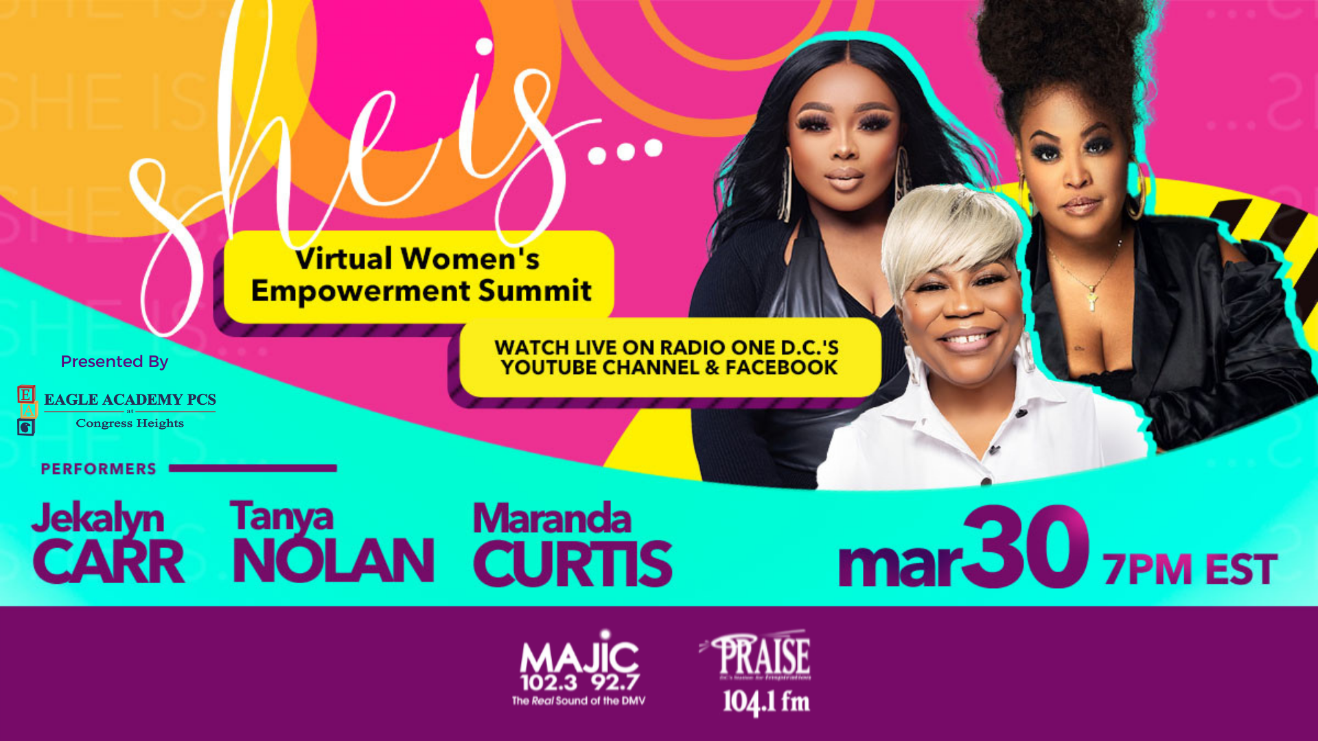 She Is Performers: Meranda Curtis, Jekalyn Carr & Tanya Nolan