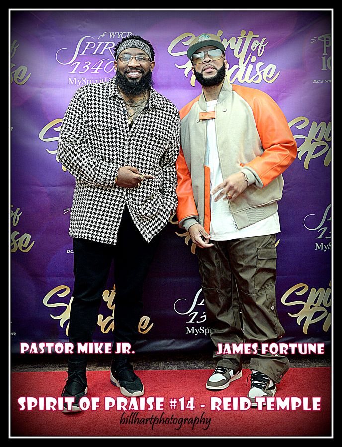 Spirit of Praise Pastor Mike Jr & James Fortune Meet & Greet Photos
