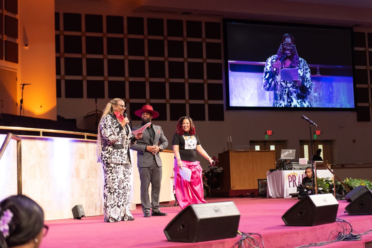 Ronnette Rollins, Willie Moore Jr. and Cheryl Jackson At The Wells Fargo 16th Annual Spirit of Praise