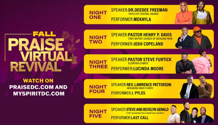 Praise Virtual Fall Revival 2024 FULL WEEK