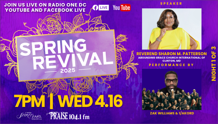 Praise 104.1 & WYCB Virtual Spring Revival!