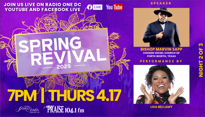 Praise 104.1 & WYCB Virtual Spring Revival!